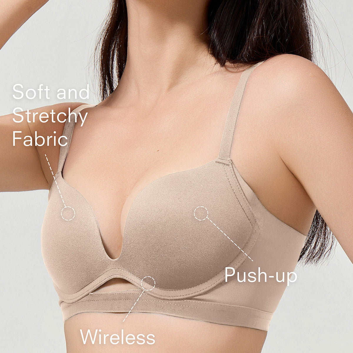 Office Elegance - Wireless Push-up Bra